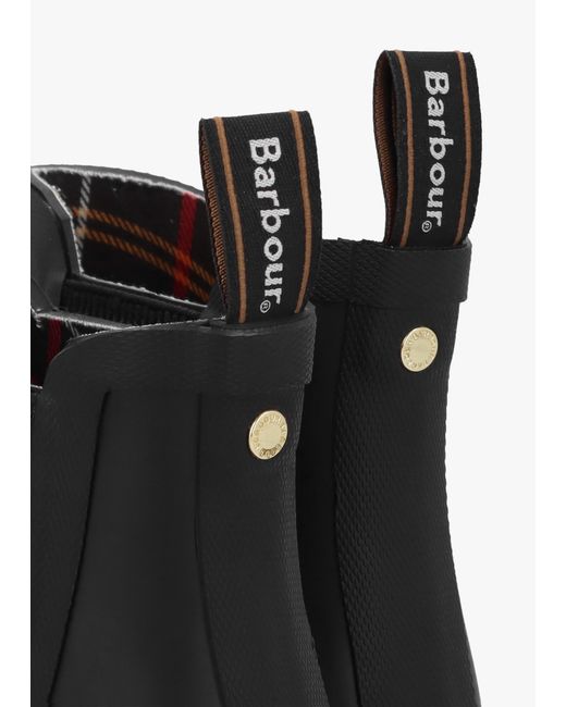 Barbour Black Halton Ankle Wellington Boots