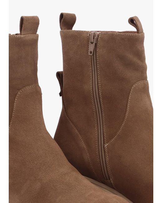 Wonders Brown Leeds Taupe Suede Wedge Ankle Boots