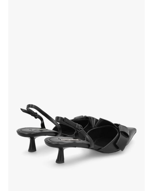 Daniel Urbie Black Kitten Heel Sling Backs