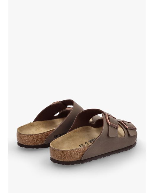 Birkenstock Brown Men's Arizona Birko-flor Mocca Two Bar Mules for men