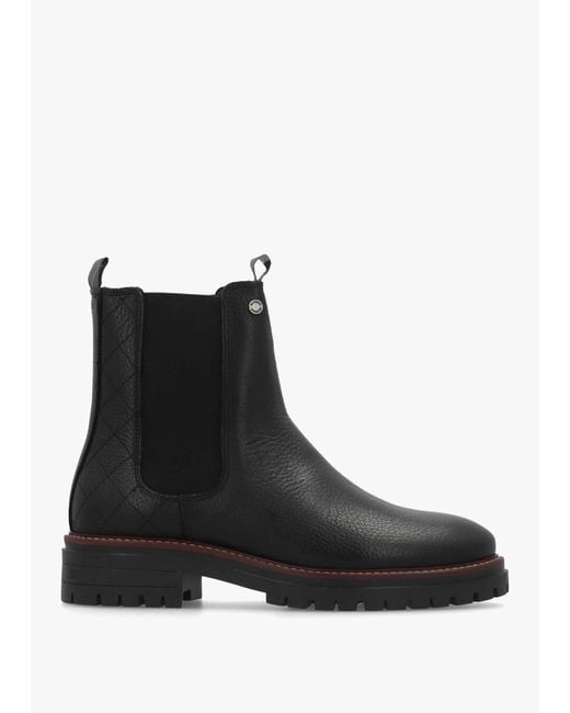 Barbour Black Evie Chelsea Boots