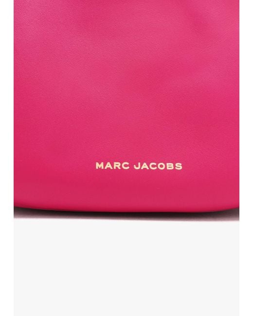 Marc Jacobs The Curve Lipstick Pink Leather Shoulder Bag