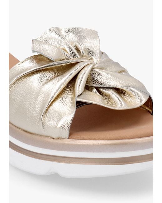 Daniel White Rebow Knot Top Mules