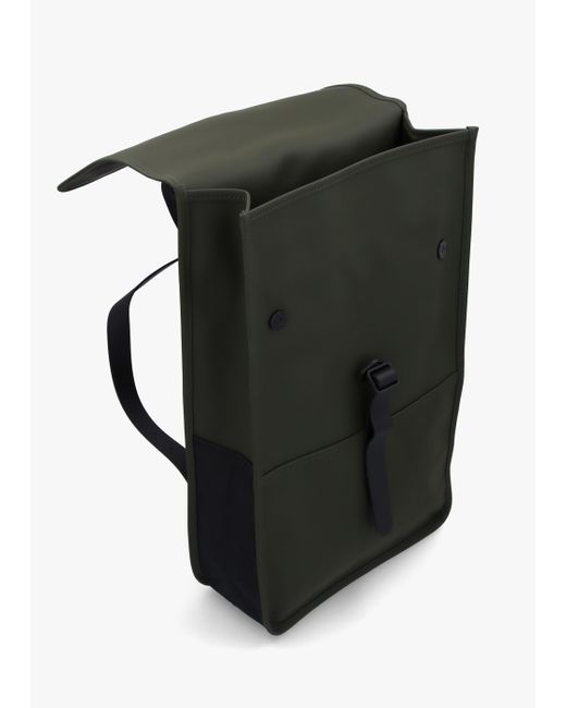 Rains Black W3 Green Backpack for men