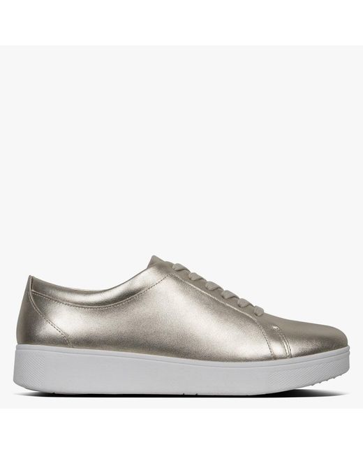 Fitflop Multicolor Rally Platino Leather Lace Up Trainers