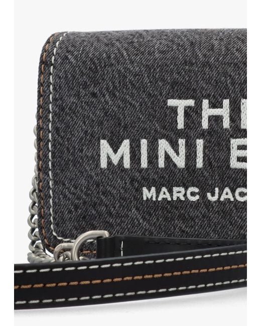Marc Jacobs White The Denim Chain Wash Mini Cross-Body Bag