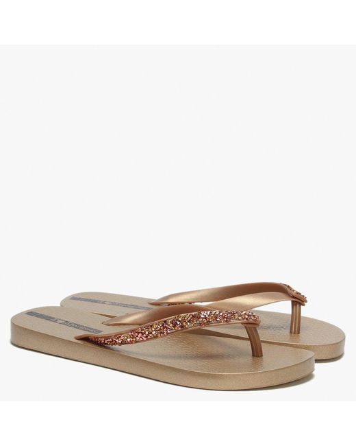 ipanema gold flip flops