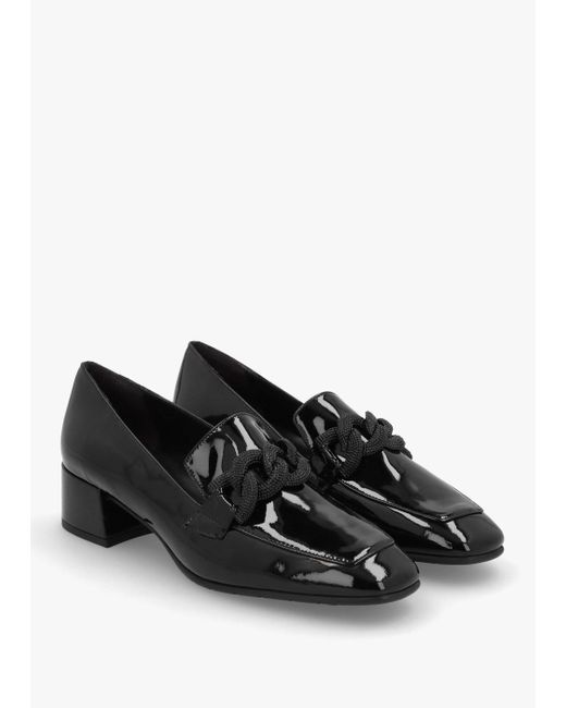 Black low heel loafers online
