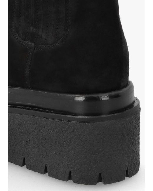 Alpe Alpie Black Suede Crepe Sole Chelsea Boots