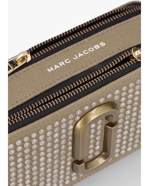 Marc Jacobs Multicolor The Crystal Canvas Snapshot Slate Green Camera Bag