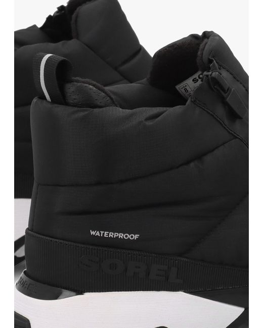 Sorel Black Kinetic Impact Puffy Waterproof Noir Trainers