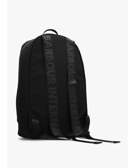 Barbour Black Knockhill Essential Classic Backpack