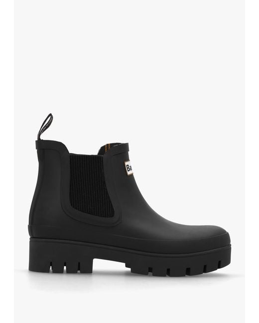 Barbour Black Halton Ankle Wellington Boots