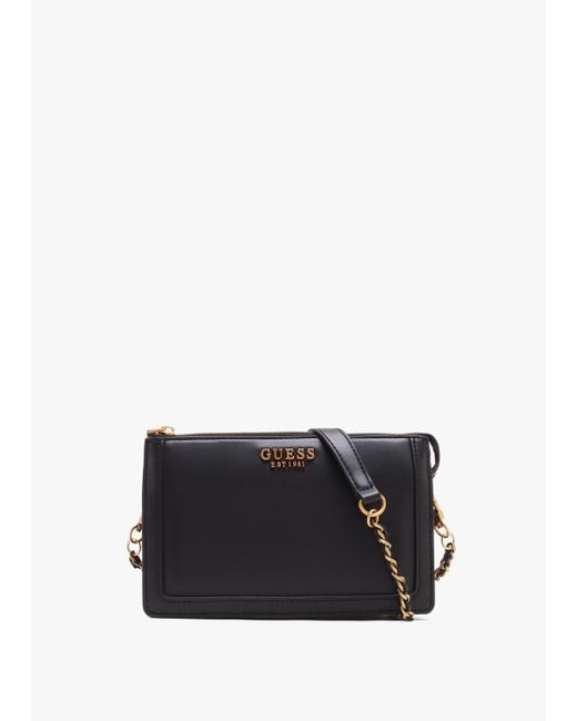 Guess Abey Black Crossbody Bag in White Lyst