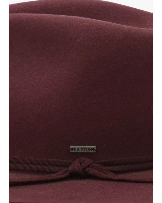 Brixton Red Cohen Mahogany Cowboy Fedora