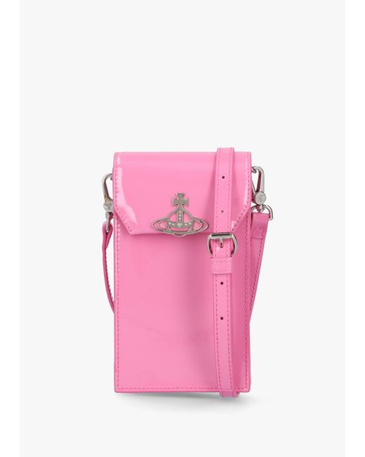 Vivienne Westwood Pink Patent Leather Phone Bag