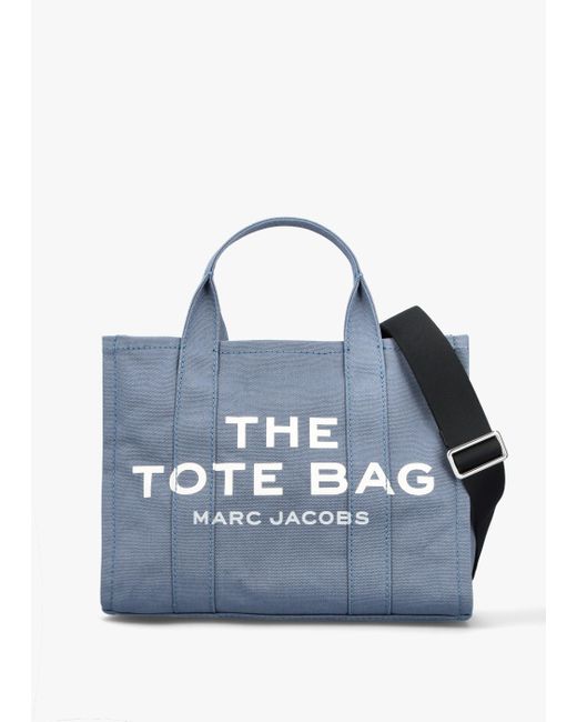 Marc Jacobs The Medium Blue Shadow Canvas Tote Bag