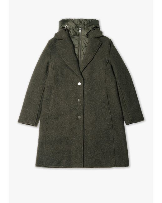 Beaumont Organic Green Tara Silt Bouclé Blazer Coat
