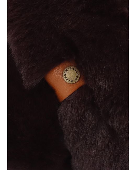 Barbour Multicolor Eliza Cross Over Faux Fur Slippers