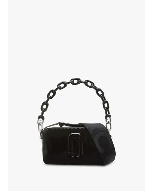 Marc Jacobs The Snapshot Black Patent Leather Camera Bag Lyst