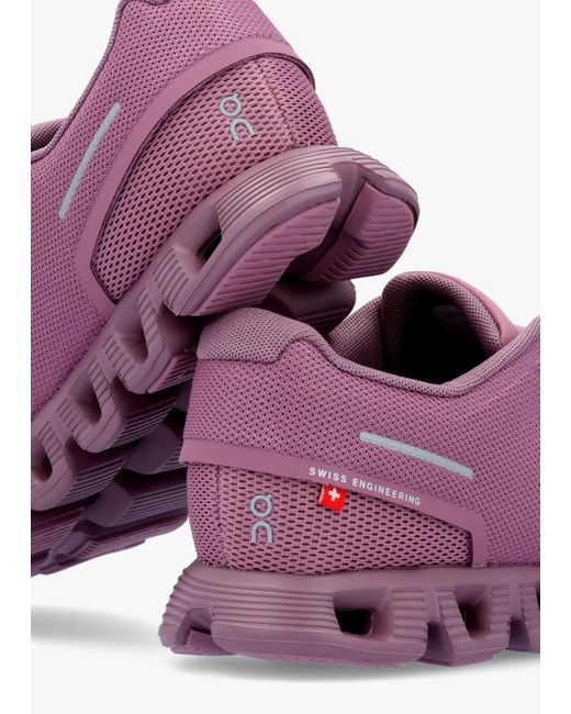 On Shoes Purple Cloud 5 Fig Quartz Trainers