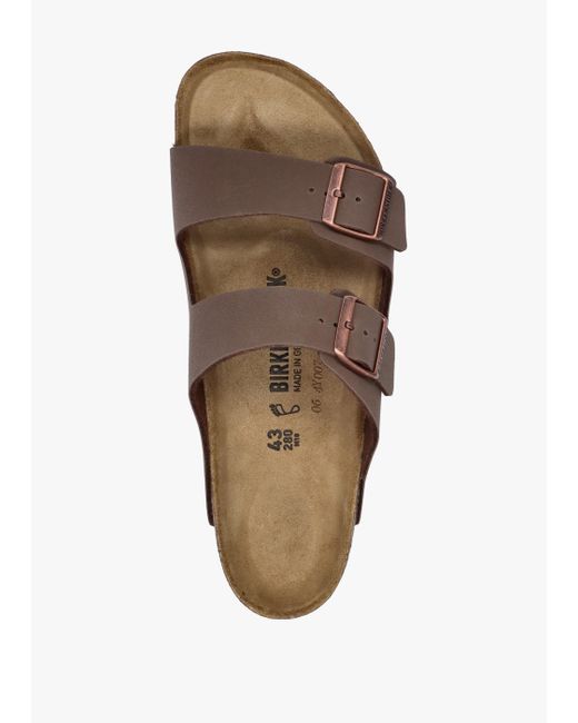 Birkenstock Brown Men's Arizona Birko-flor Mocca Two Bar Mules for men