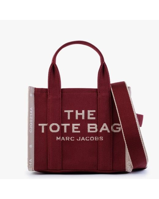 Marc Jacobs Red The Jacquard Mini Traveler Merlot Tote Bag