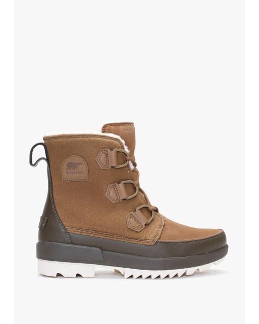 Sorel Brown Torino Ii Parc Shearling Velvet Tan Olive Green Waterproof Boots