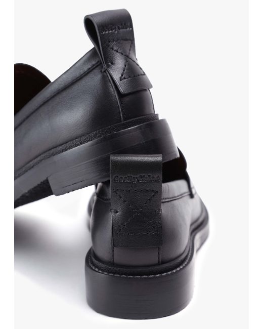 See By Chloé Skyie Black Calf Leather Loafers