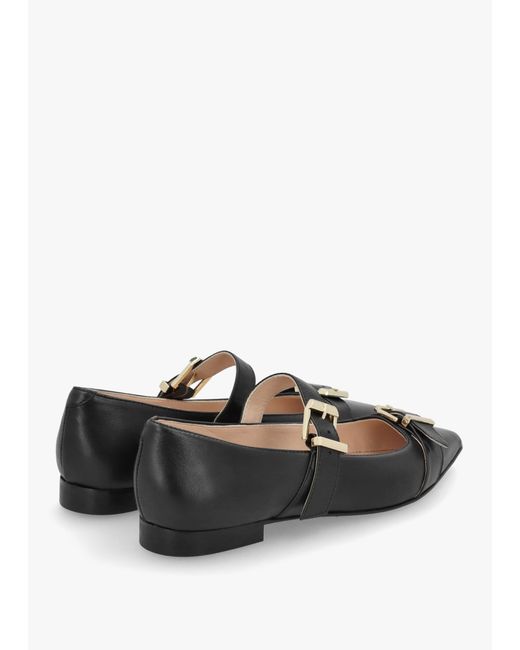 Daniel White Nancy Black Leather Pointed Toe Pumps