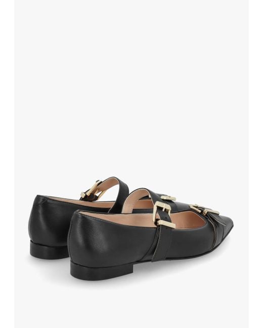 Daniel White Nancy Black Leather Pointed Toe Pumps
