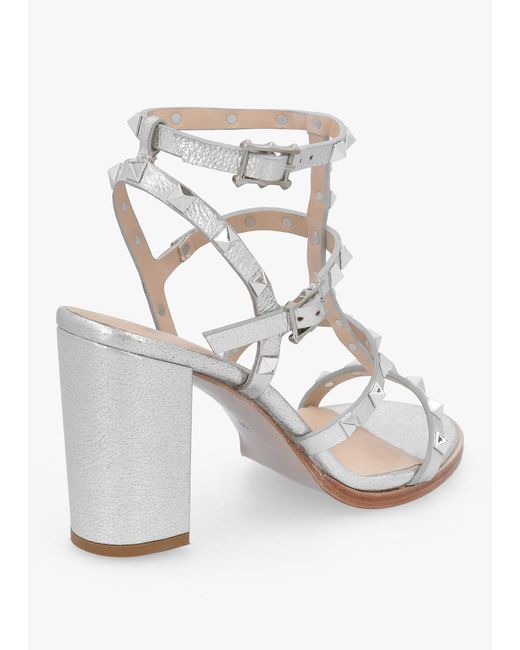 Daniel White Pitter Studded Block Heeled Sandals