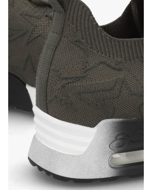 Ash Multicolor Lucky Star Military Aviator Knitted Trainers