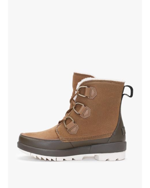 Sorel Brown Torino Ii Parc Shearling Velvet Tan Olive Green Waterproof Boots