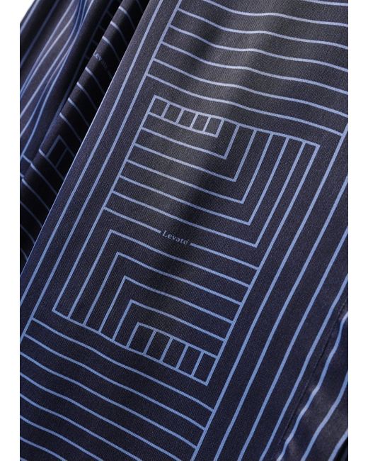 Levete Room Blue Lroom Dea Geometric Print Shirt Dark