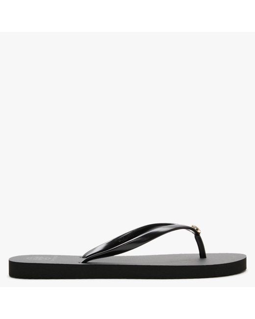 Tory Burch Rubber Thin Flip Flops in Black - Save 65% - Lyst