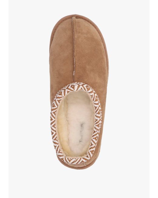 Daniel Brown Somolly Tan Suede Shearling Platform Slippers
