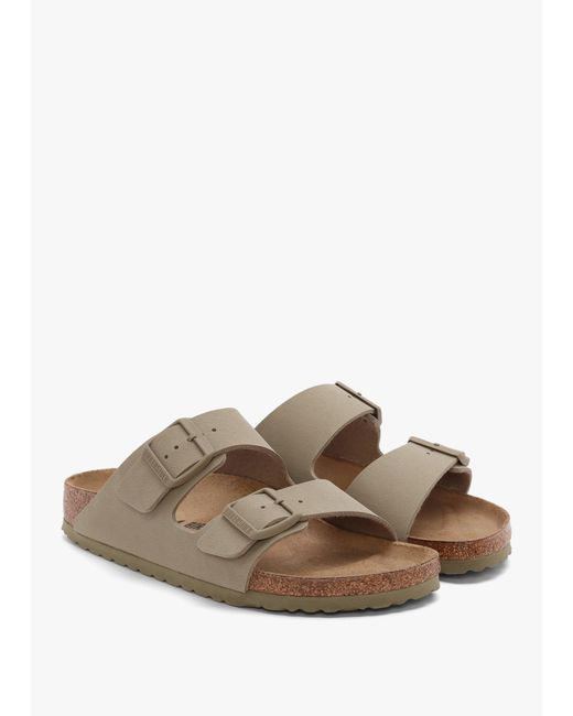 Birkenstock Multicolor Arizona Birko-flor Faded Khaki Two Bar Mules