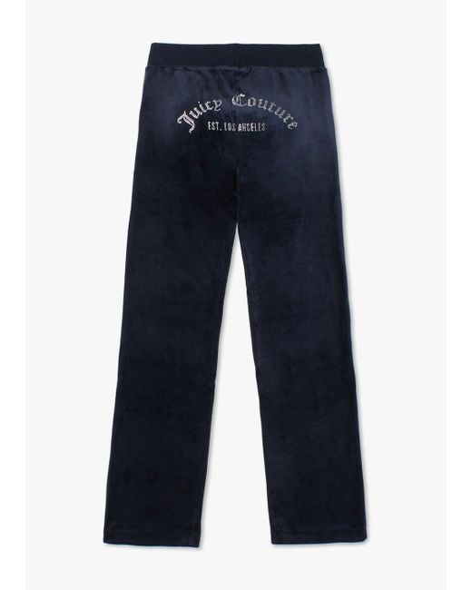 Juicy Couture Blue S Arched Diamonte Del Ray Lounge Pants