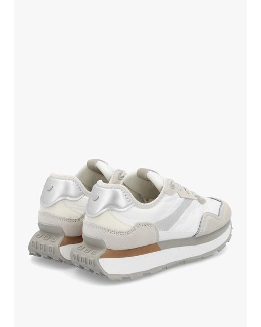 Moda In Pelle White Dorea & Lace Up Trainers