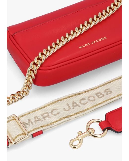 Marc Jacobs The J Marc Mini True Red Leather Shoulder Bag