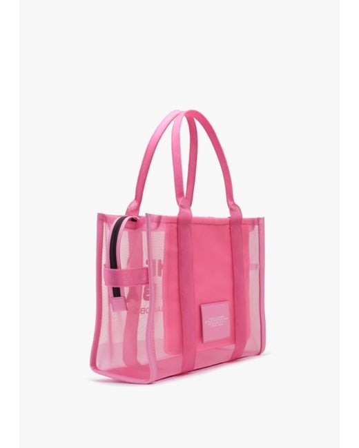 Marc Jacobs The Mesh Large Candy Pink Tote Bag | Lyst