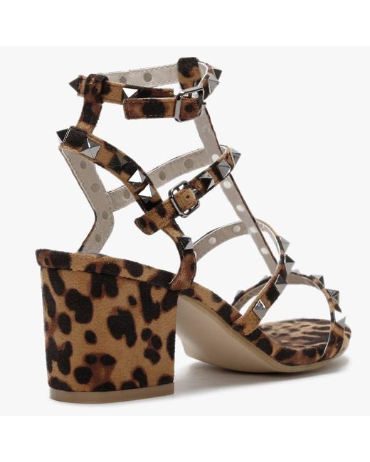 moda in pelle studded sandals