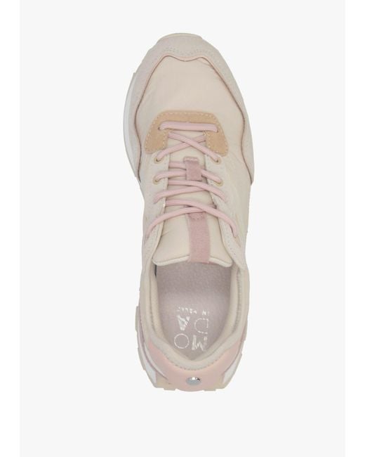 Moda In Pelle White Dorea & Lace Up Trainers