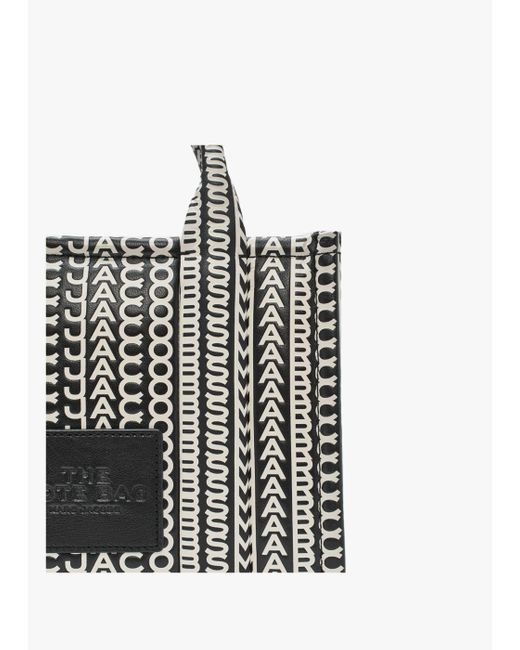 Marc Jacobs Black 'the Monogram Leather Mini Tote Bag'
