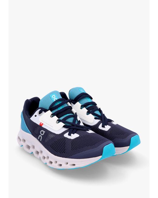 On Shoes Blue Women's Cloudstratus Iron Frost Trainers