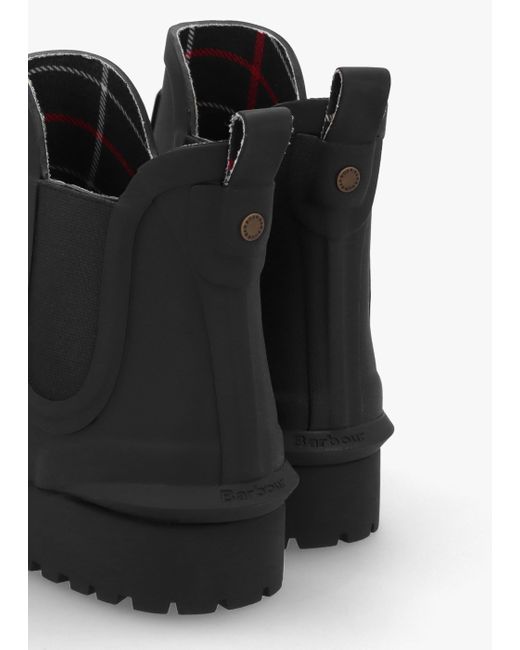 Barbour Black Wilton Rubber Welly Boots