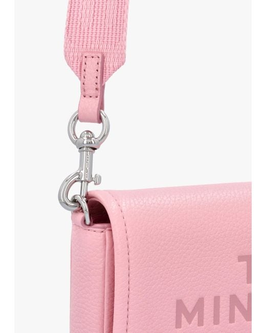 Marc Jacobs Pink The Leather Mini Ribbon Cross-Body Bag , Patent