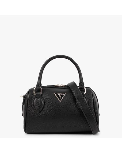 Guess Noelle Black Box Satchel Bag Lyst Australia