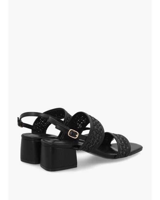 Daniel White Rebecca Woven Two Bar Mid-Block Heel Sandals
